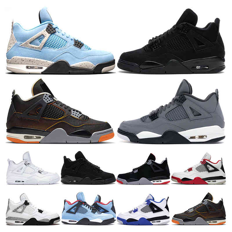 

hotsale jumpman 4 basketball shoes 4s University Blue Starfish Black Cat Pure Money White cemen Fire Red mens trainer outdoor sports shoesQ9L1, 17 flight nostalgia