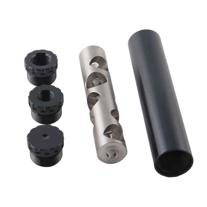 

OD 1.06 L 6 Aluminum stainless steel single baffle kits For NaPa Car fuel filter solvent traps adapter 1/2x28 5/8x24