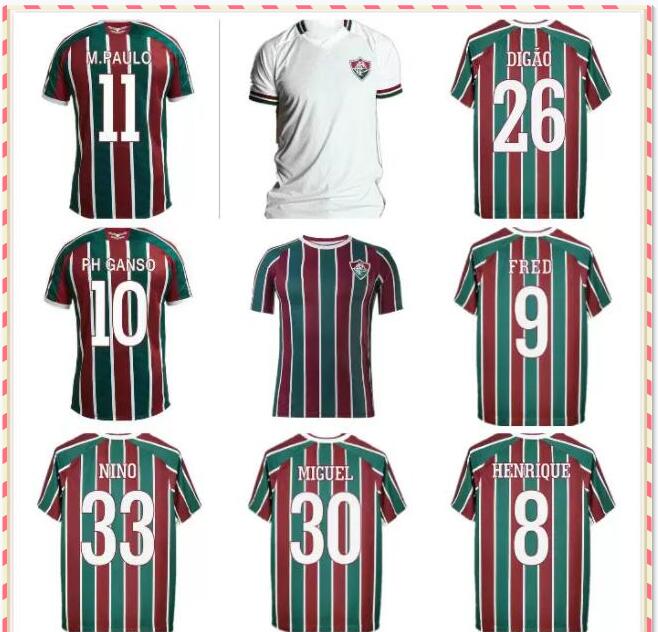 

2021 2022 Brazilian Fluminense Soccer jersey adult men women kids kit M.PAULO PH GANSO NENE NINO MIGUEL Calegari camisa 20 21 22 football sh, Wine red