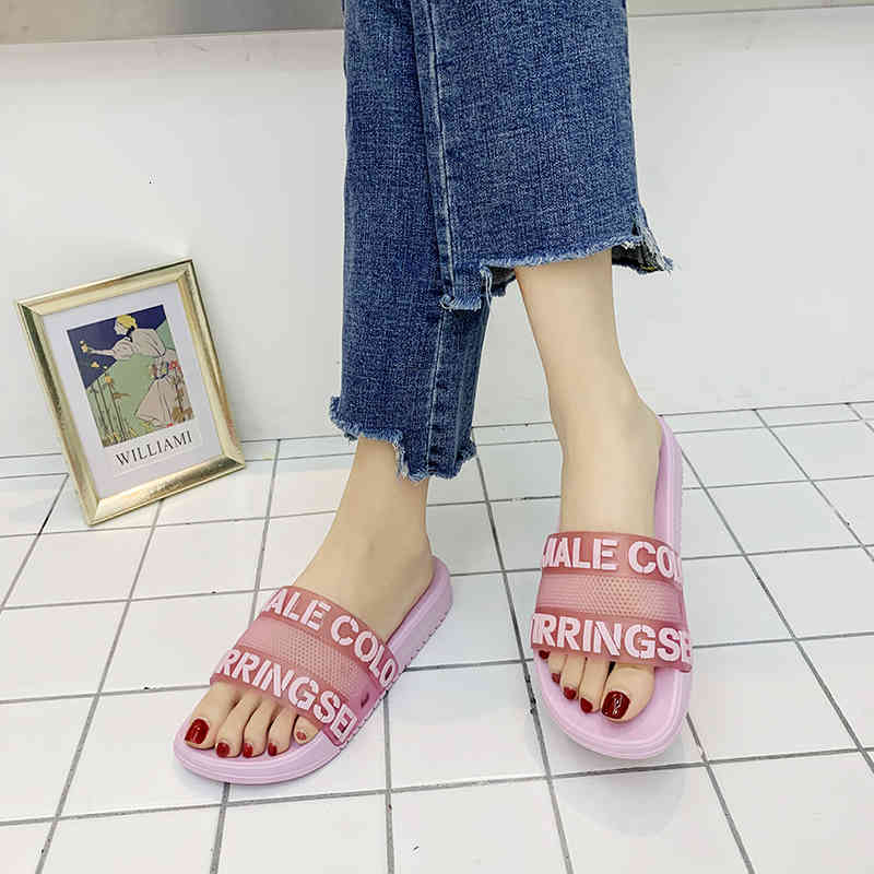 

Slippers Slides Women Summer Home Flat Heel Sandals Shoes Indoor Colored Soft Flip Flops Bathroom 3ZRK, Grass-green