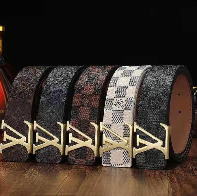 

2021 LVLOUISVITTON VUTTON 2021 15 color Fashion Big buckle genuine leather belt belts men women high quality new mens belts AAAAA
