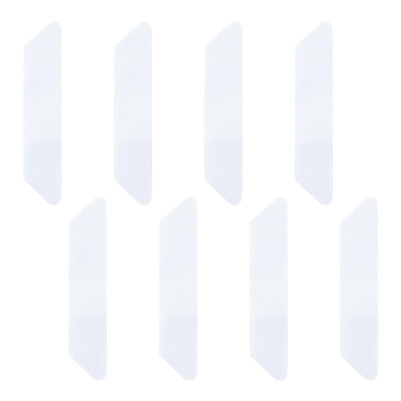 

Bath Mats 8pcs Living Room Fixed Bedroom Solid Rug Gripper Washable PU Reusable Anti Curling Removable Taps Non Slip Kitchen Adhesive