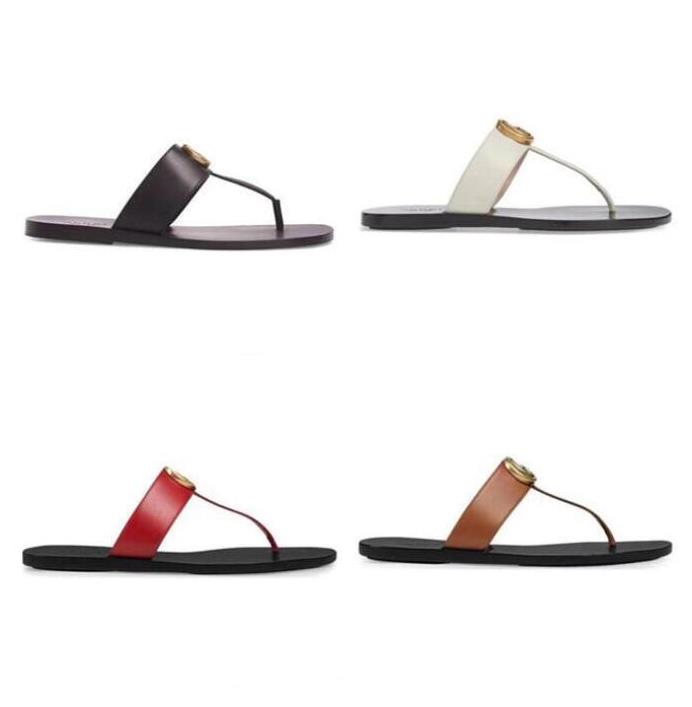 

2021 Designer woman G Slippers men slipper Gear bottoms Flip Flops women luxury sandals fashion causal shoes size 35-45 with box, 38