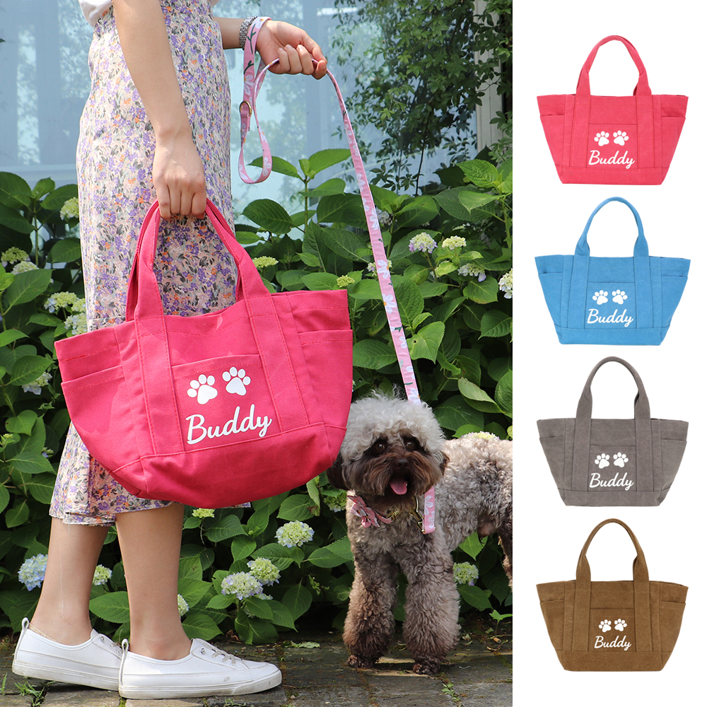 

Personaized Dog Tote Bag Customized Puppy Dog Trave Bag Outdoor Traveing Handbag For Treats Toys Pet pies Dogs Gift