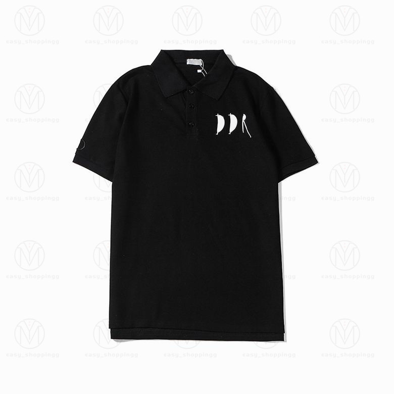 

2021 France Mens Designers Polos Shirts High Street Embroidery Printing T shirt Summer T-shirts Brands Man s Clothes Cottom Clothing Tees, White;black