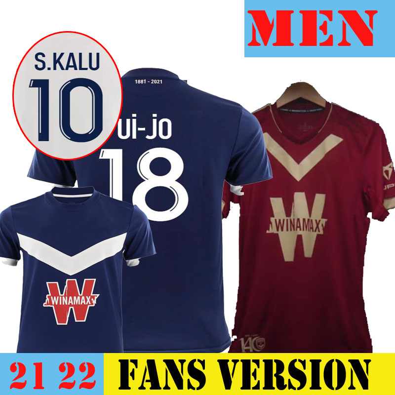 

Maillot Girondins Bordeaux 140th Anniversary Soccer Jersey Third Maroon 2021 2022 Home Navy Blue Away White 21/22 Maillots de Foot New Special Dark Red Football Shirt