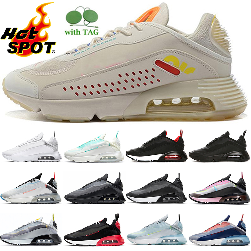 

2021 arrival max 2090 Women Men Running Shoes casual zapatos 2090s USA Aurora Green Photon Pure Platinum Dust mens flexible sports trainers, 7 black and anthracite