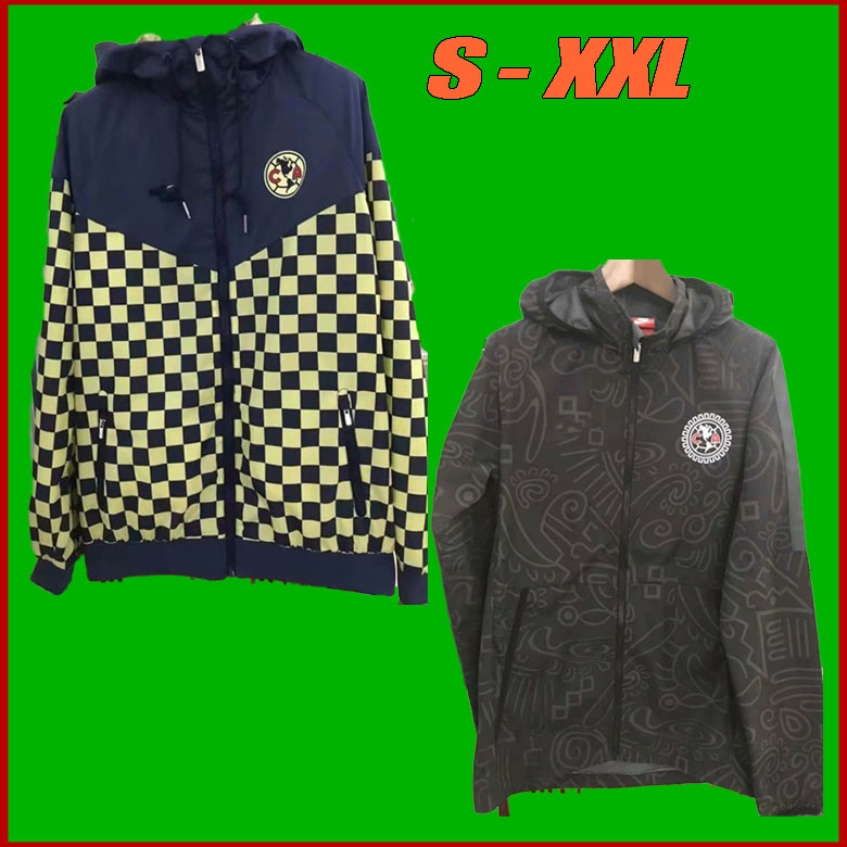 

Hooded jacket 21-22 Club América Soccer Jerseys liga mx 2021 GIOVANI HENRY America Mexico Football Shirts, Black;yellow