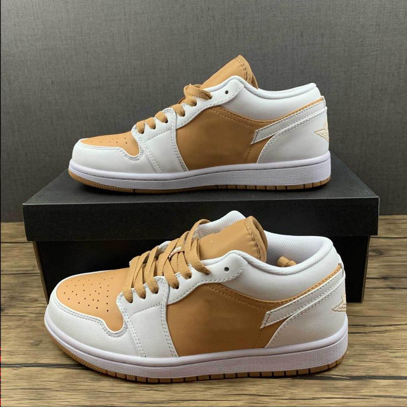 

Authentic Jumpman Designers Shoes Low 1S White-Brown Women TAN Men Luxurys Basketball Trainers White 1 GUM Sneakers Nsjjm, #1