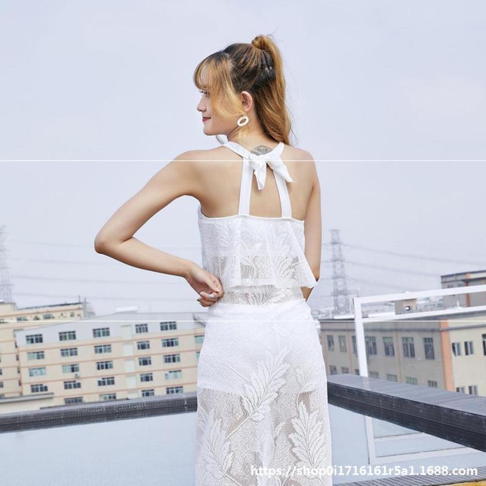 Bikini Three Piece Junior Girl Swimsuit Conservative Split Mesh Fresh Hot Spring triangl swimwear-image-692555946