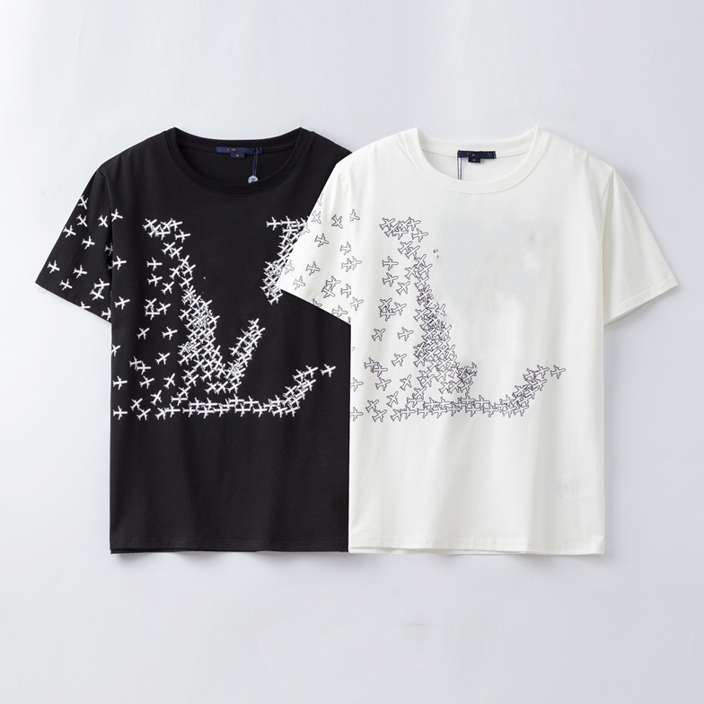 

2021 Fashion T Shirts For Men Women Tops Letter printing Mens Womens Clothing Short Sleeved Tshirt Tees S-XXL, White;black