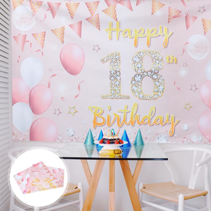 

Party Decoration Birthday Banner 18 Background Po Booth Prop Decor