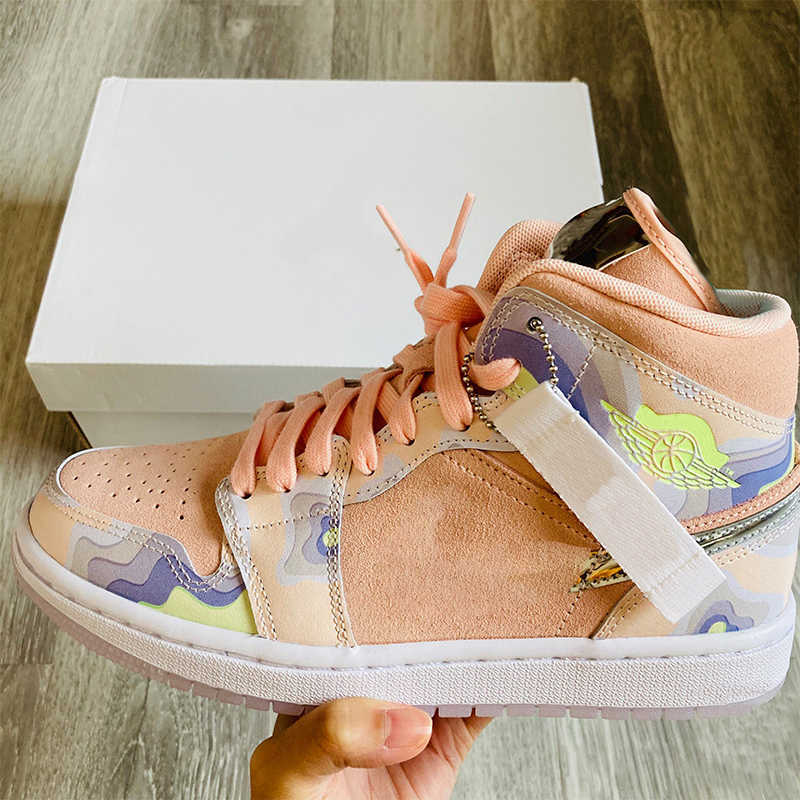 

Top quality Jumpman women's basketball shoes 1 S white/pink outdoor sports2021