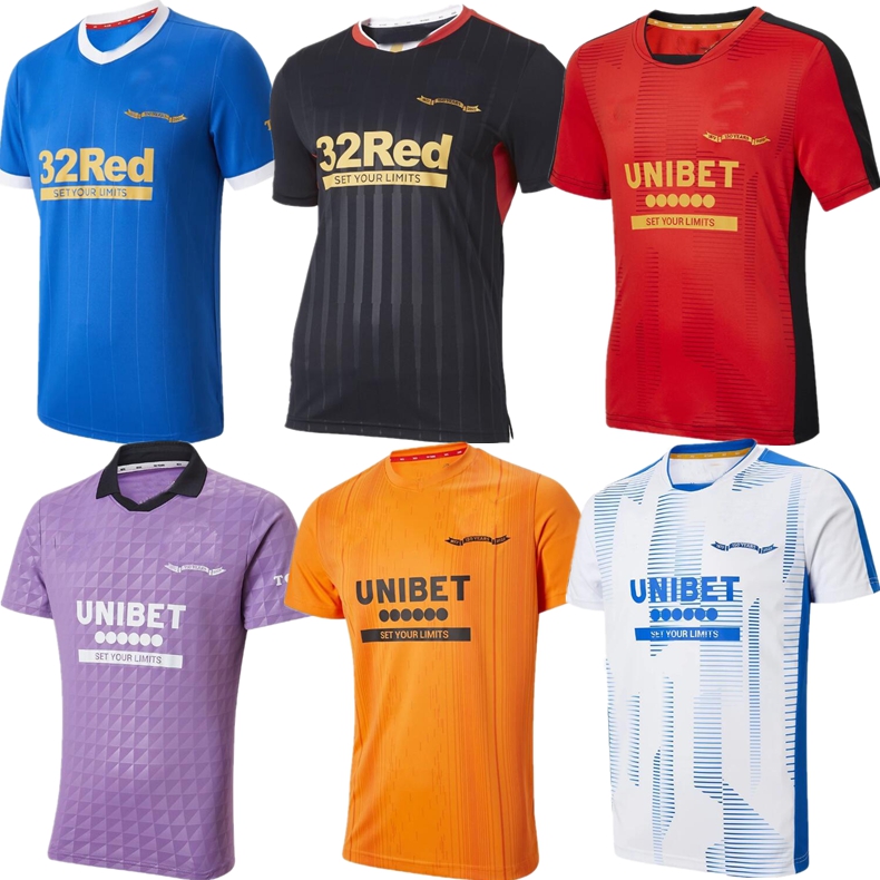 

Rangers 2021 2022 Soccer Jerseys 150th Anniversary home away third Glasgow 21 22 TRAINING DEFOE HAGI BARKER MORELOS TAVERNIER 2021 2022 maillot Football Shirt Men