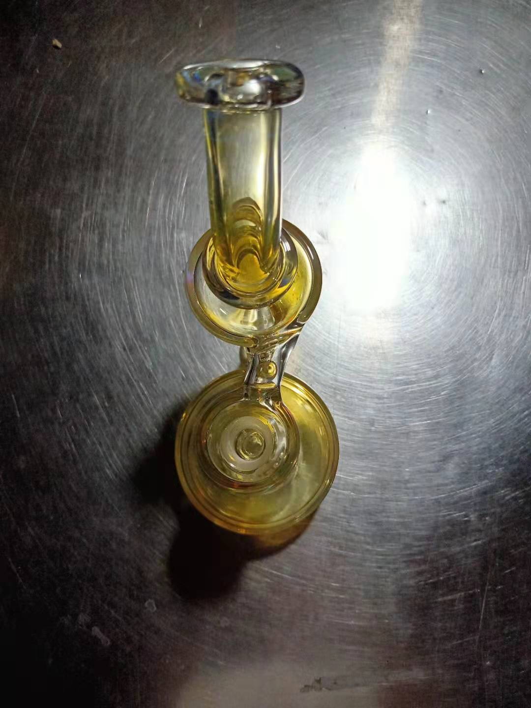 

smoked silver RBR smoking accessories Glass hookah dab rig, wholesale and retail custom concessions,14mm joint