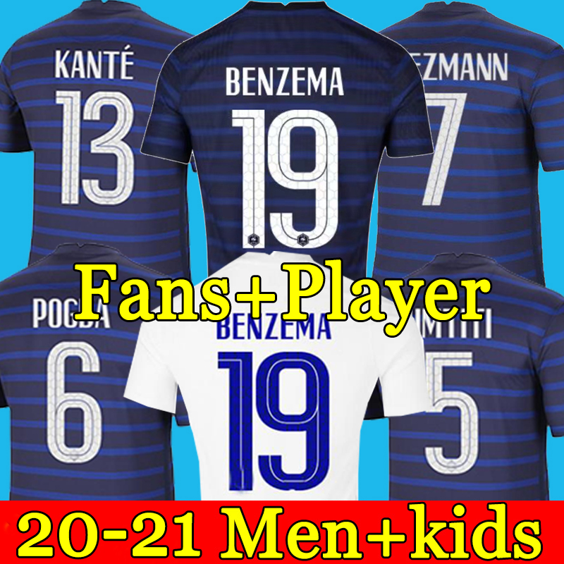 

Maillots de football 2021 THAILAND QUALITY BENZEMA 20 21 soccer jersey MBAPPE GRIEZMANN POGBA maillot foot FEKIR PAVARD kit top shirt hommes, Black;yellow