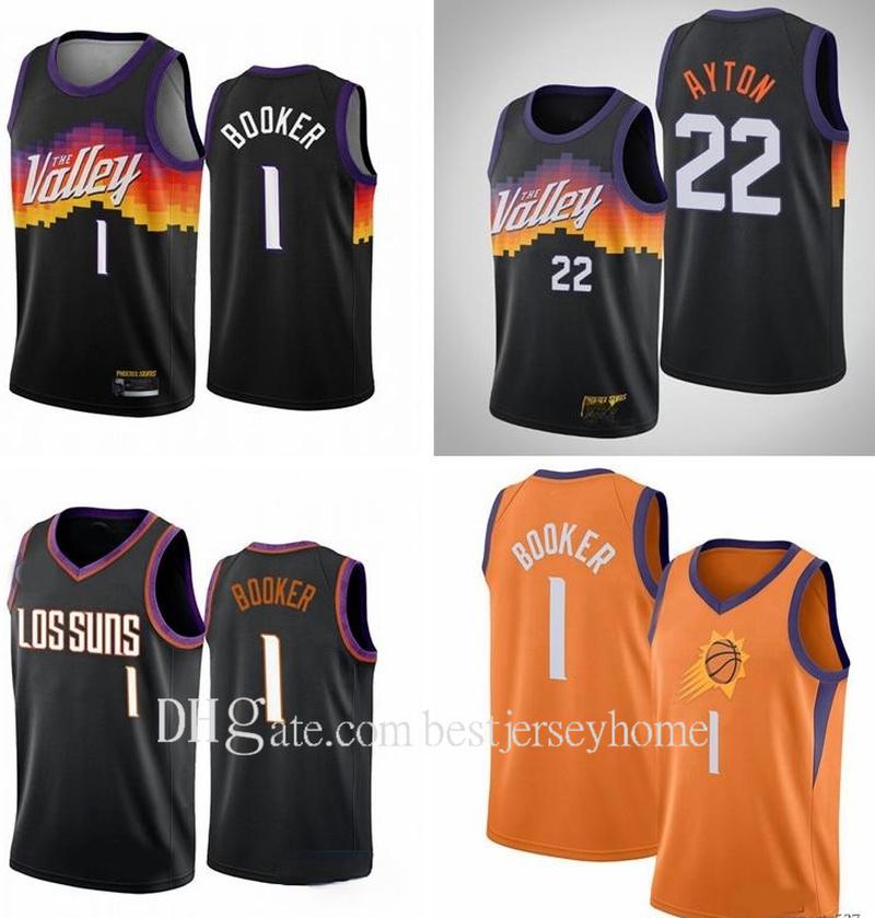 

Men New Devin 1 Booke Jersey Charles 34 Barkley Steve 13 Nash DeAndre 22 Ayton Black CityThe Valley Basketball Jerseys Size S-2XL, Black;red