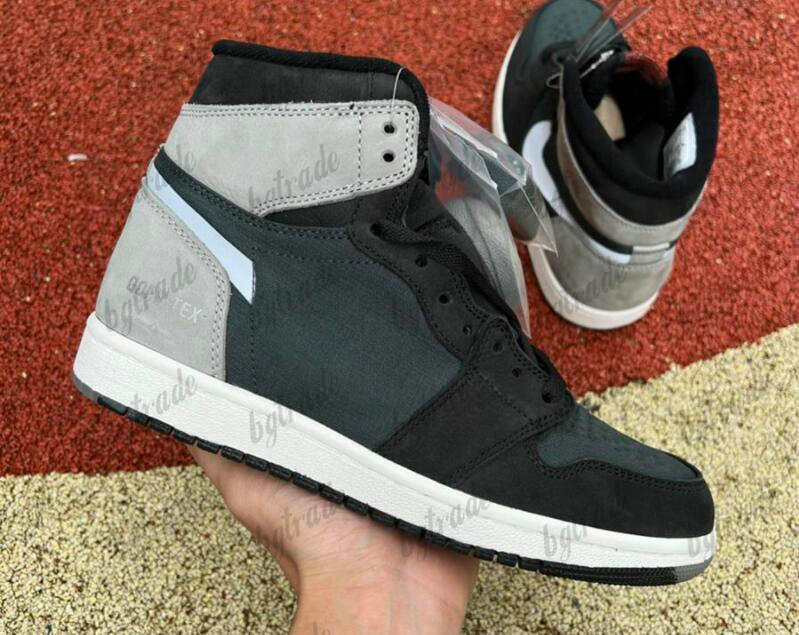 

Jumpman 1 1s High OG Element Gore-Tex Designer Basketball Shoes Black Chile Red Granular Grey Sail Trainers Sports Sneakers