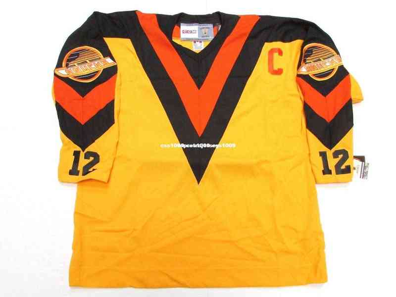 

Cheap Custom Stan Smyl Heroes of Hockey Vintage Ccm Jersey Stitch Add Any Number Name Mens Xs-6xl, Yellow