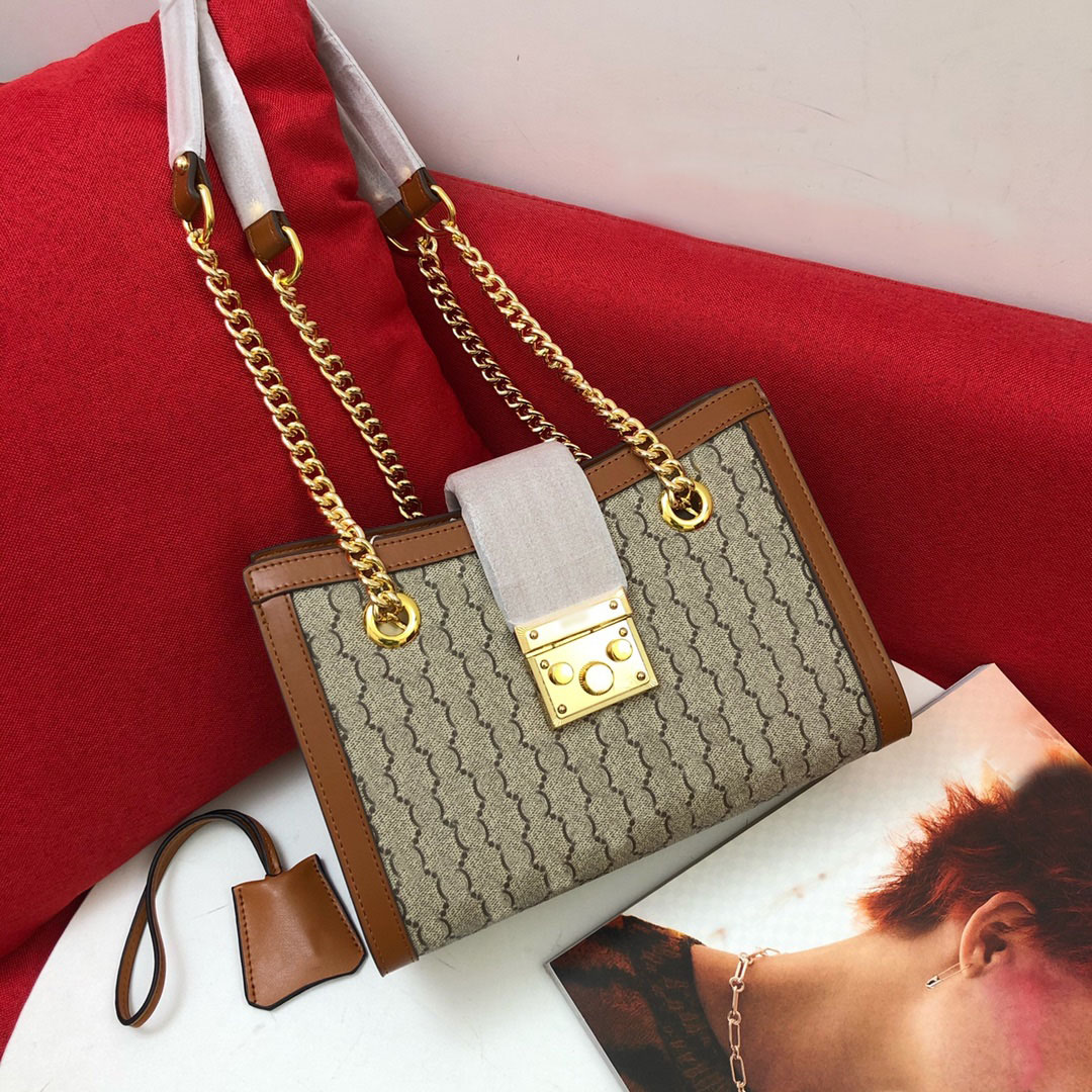 

Designer handbags Chain Shoulder Bags genuine leather canvas material handbag high quality Letter decoration lady sweet unique gift sack