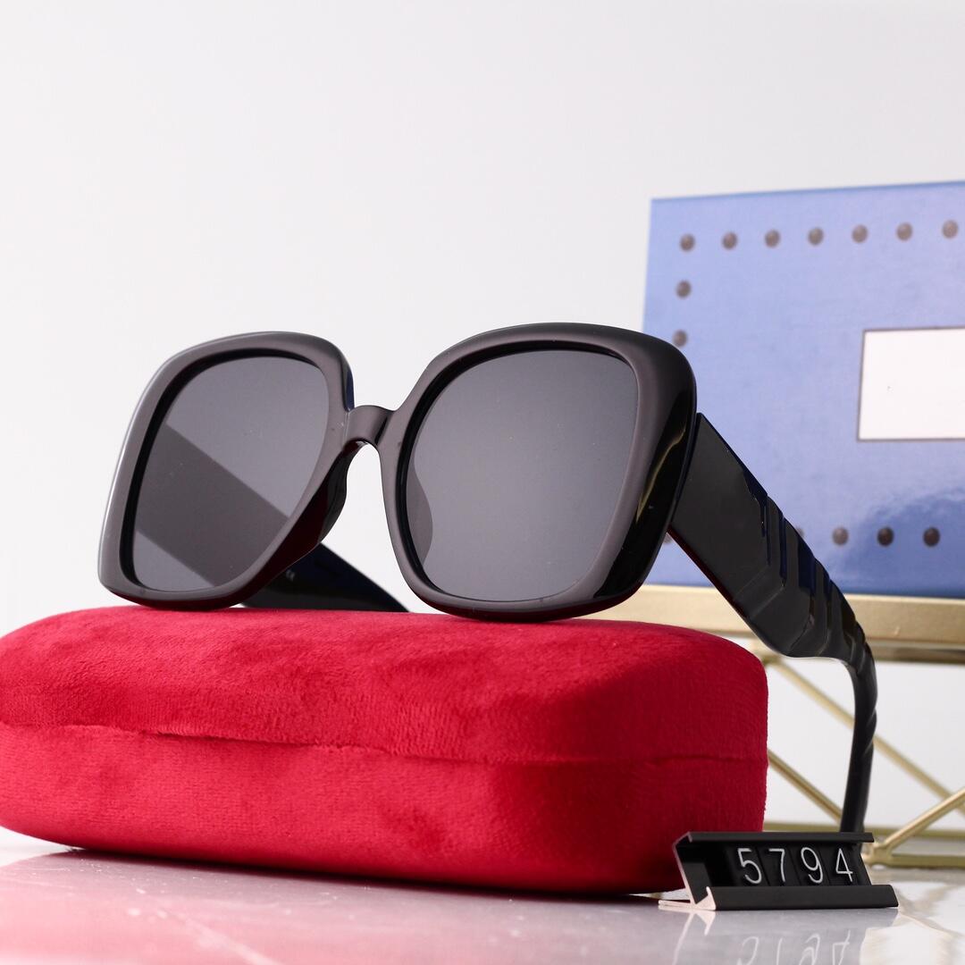 

2021 Fashion Designer Sunglasses Highest Quality Men & Women Polarized UV400 Lenses Leather Box G5794 Cloth Manual Accessories, Everything!