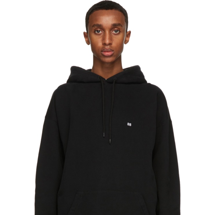 

21SS European Letter embroidery small logo hoodies Spring and summer Luxury Fashion Paris sweatshirt men women short sleeve cotton fleece hooded, Black