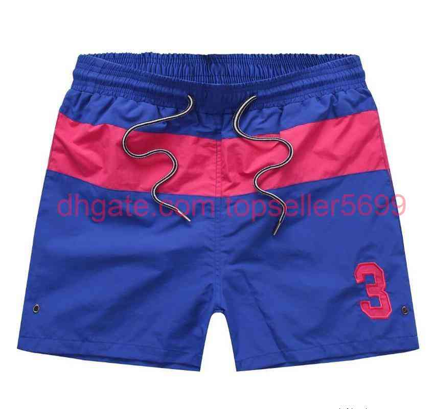 

Men's Summer Shorts pony casual color matching fashionable beach pants, Purple