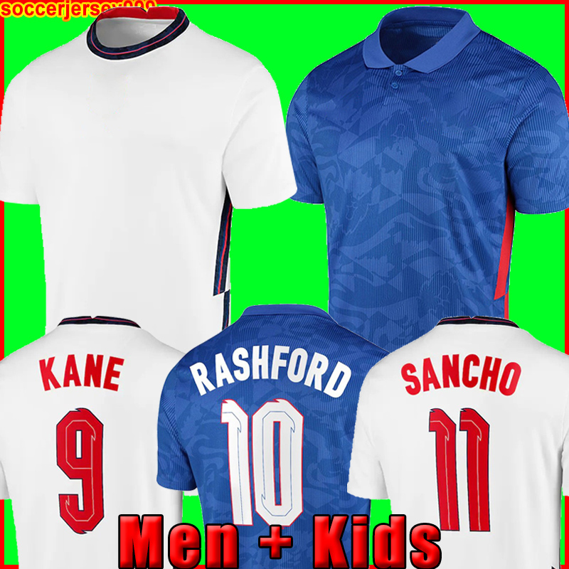 

United Kingdom 2020 2022 soccer jersey KANE STERLING RASHFORD SANCHO HENDERSON BARKLEY MAGUIRE 20 22 football shirt men + kids kit sets, Men away