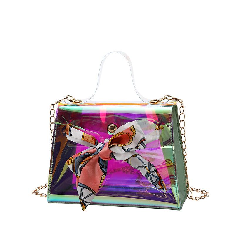 

Luxury 2021 Crossbody Bags For Women Laser Transparent Fashion Ladies Messenger PVC Waterproof Beach Bag And Handbags Shoulder