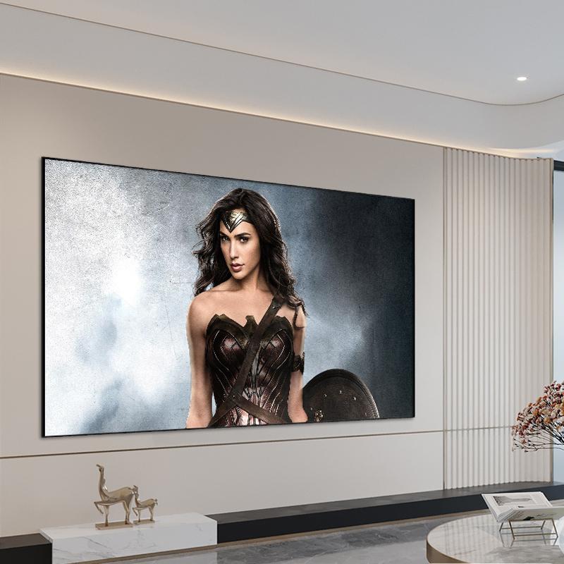 

Projection Screens Upscale Ambient Light Rejecting ALR Screen With 0.7mm Ultra Narrow Bezel Frame For Long Throw Projector