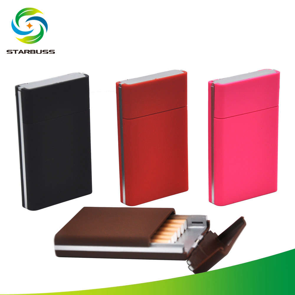 

Cigarette case StarBus straight lady push cover plastic creative light cigarette case