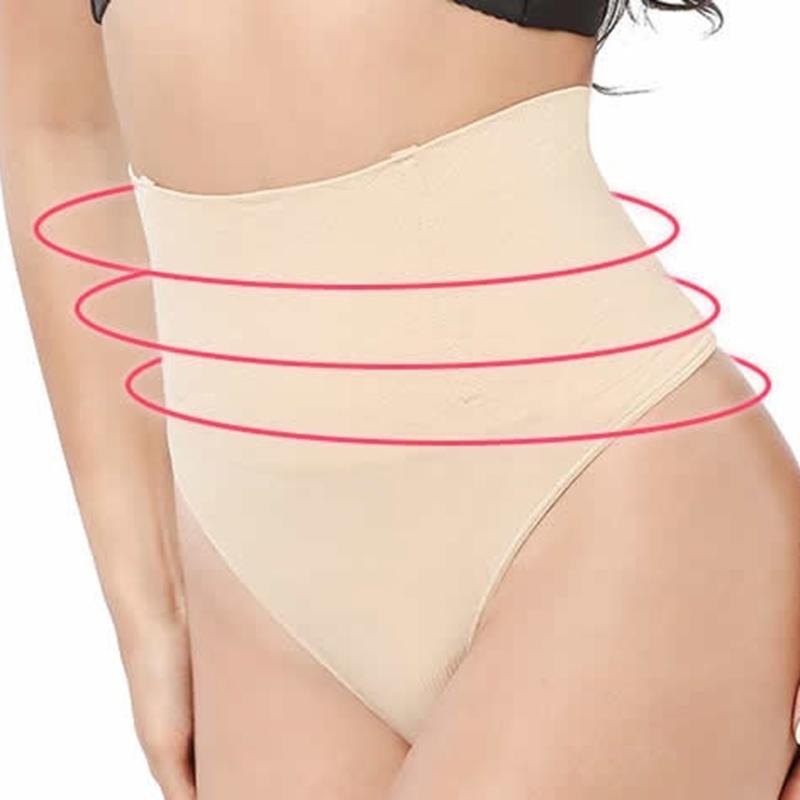 

Women' Panties Thong High Waisted Seamless Comfortable Briefs 2 Solid Colors Sexy Underpants For Women, Black