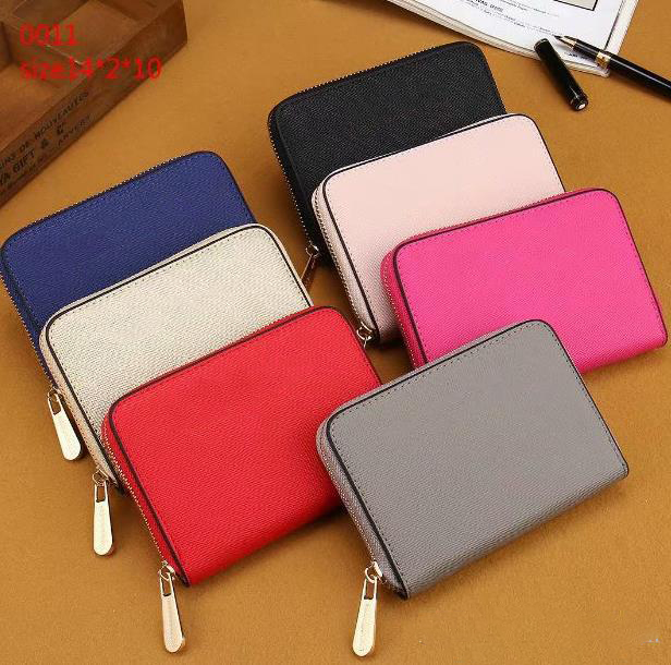 

TOP quality Nine colors wallets Wholesale lady long Short wallet multicolor coin purse Card holder original women classic zipper pocket, Grey