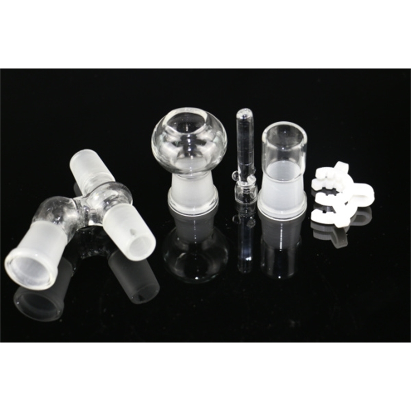 

Hookahs oil rigs glass bongs Angled Female Adapter Set Manufacturer 14mm/18mm Complete re for water pipe bong