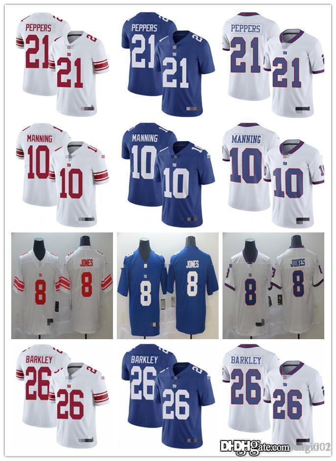 

Mens Womens Youth New York Giants 10 Eli Manning White 26 Saquon Barkley Blue 21 Jabrill Peppers Football Jersey 8 Daniel Jones, Black;red