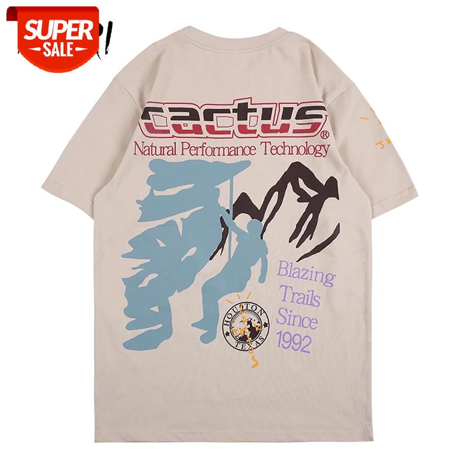 

NAGRI Jack Cactus Trails Hip Hop Casual Men T Shirt Travis Scott Album ASTROWORLD Letter Print T-Shirts Tee Tops Summer New #Y50i, White;black