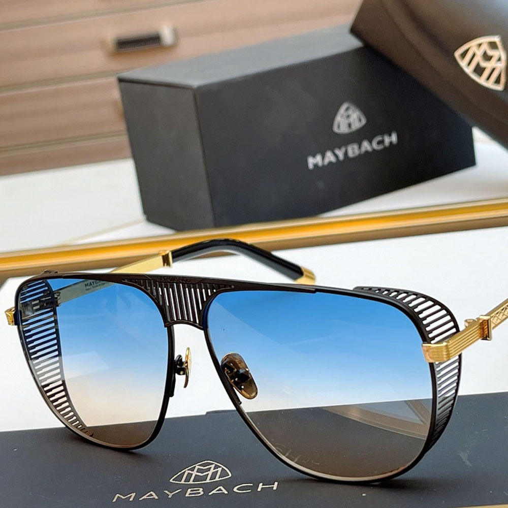 

Luxury Maybach Brand Sunglasses The Vision II Maybach Sunglasses Top Quality Mirror Gafas Oculos Vintage Men Woman Retro Fashion, White;black