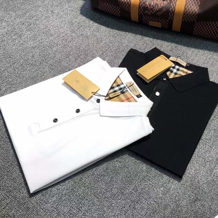 

Men's T-Shirt European American fashion brand quality Polo embroidered short sleeved casual business Latest cotton summer short-sleeved shirt with lapel, Black