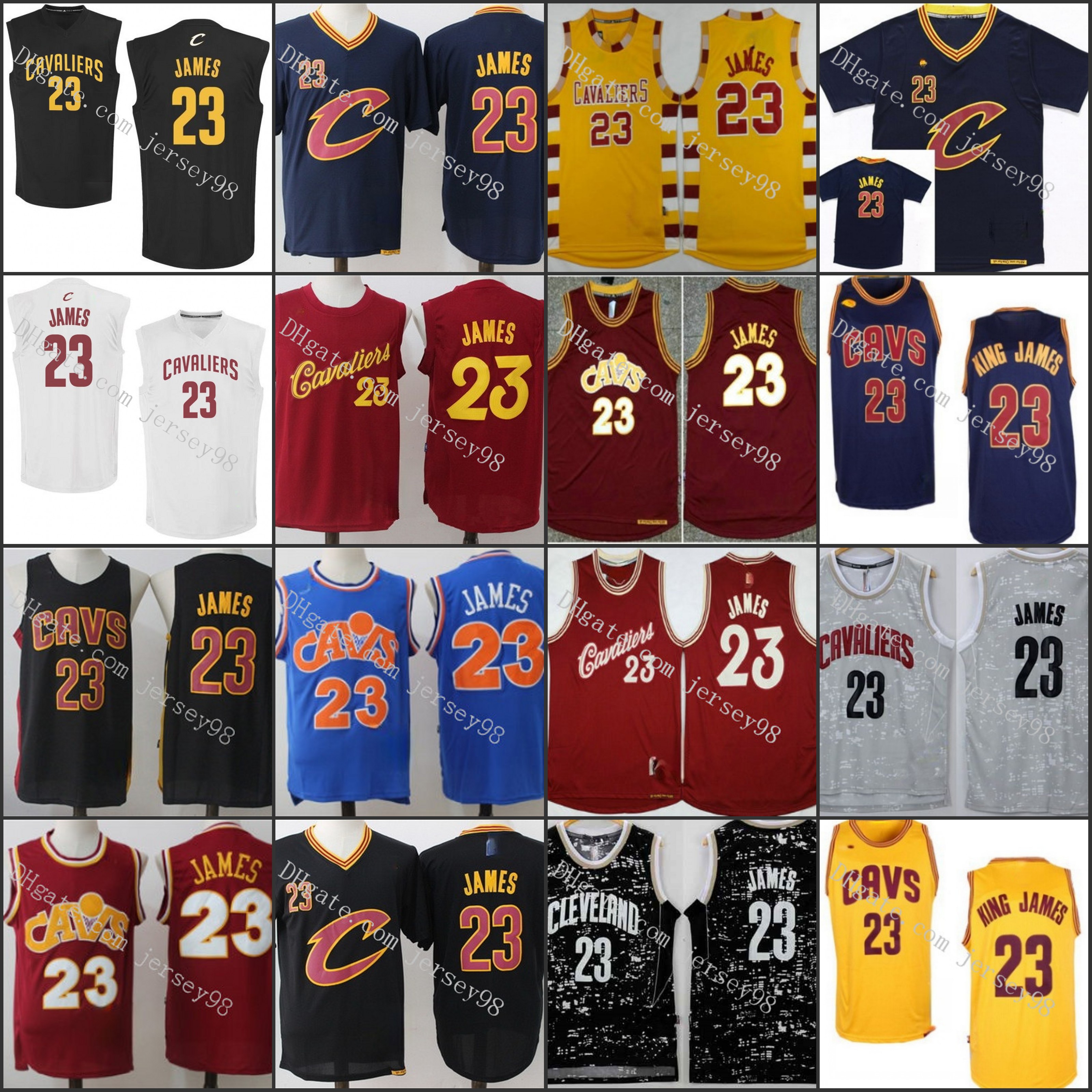 

ClevelandCavaliersmen #23Le BronJa mesFanatic Orange Jersey, Black