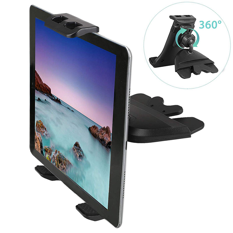 

CD Slot Car Mount Phone Tablets Holder for iPad iPhone 11 12 PRO MAX Samsung S21 S20 Galaxy Tab, Black