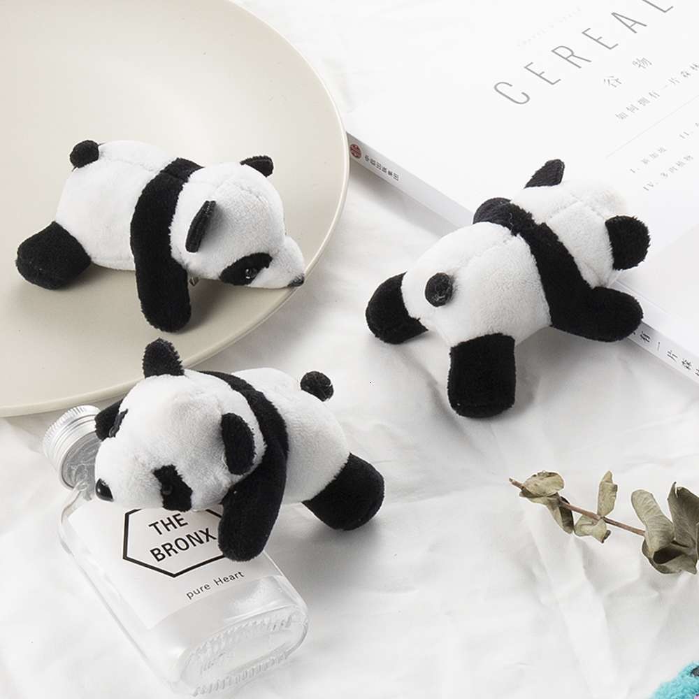 

Guofeng Cute Brooch Plush badge girl cartoon 3D Doll Red Panda pin accessories man, Gray