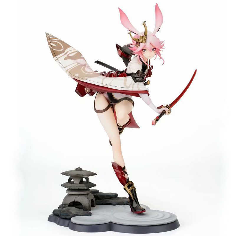 

27cm Anime Honkai Impact 3 Sakura Yae Heretic Miko Valkyrie PVC Action figure toys Anime Model Toys For Friend Children Gifts Q0621, Without box