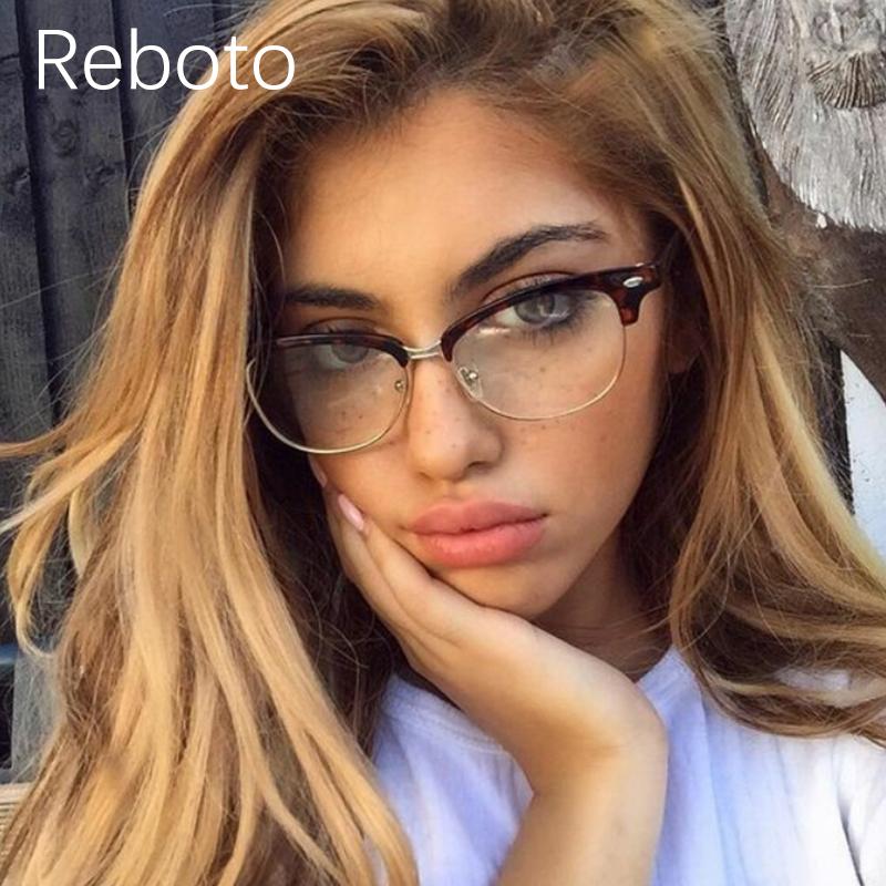 

Fashion Sunglasses Frames Blue Light Glasses Women Metal Optical Transparent Frame Square Spectacles For Ladies