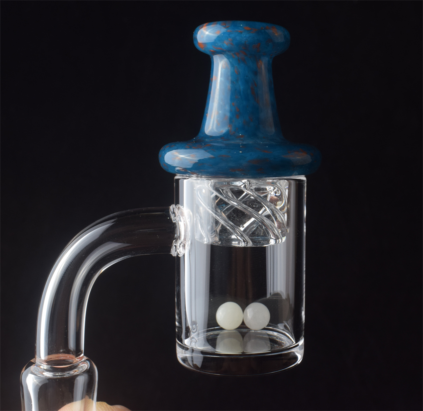 

4mm Thick Smoking Accessories Quartz Banger Nail With Carb Cap Flat Top OD 25mm 10mm 14mm 18mm Male Female Glass Bong Dab Rigs
