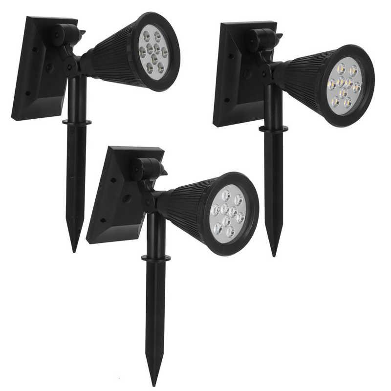 

Lawn Lamps Solar Garden Light 9 LED Spotlights Outdoor Street For Garage
