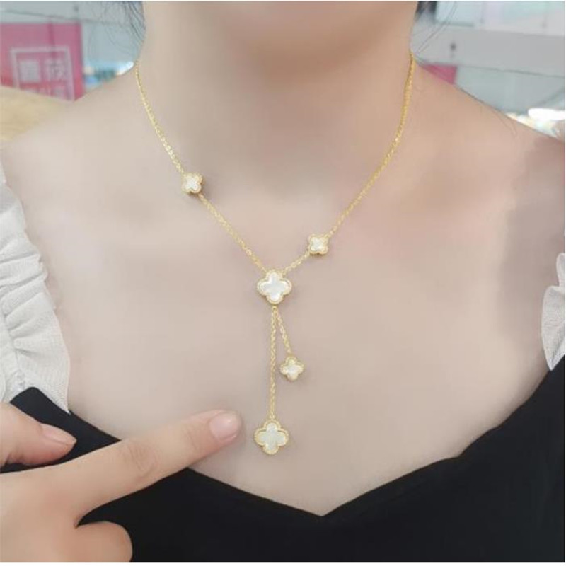 

Luxury jewelry Classic Necklace Fashion Elegant Clover Necklaces Gift for Woman Jewelry Pendant Highly Quality