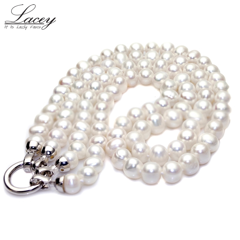 

Long natural freshwater wedding for women,big white real necklace mother of pearl jewelry girl gifts