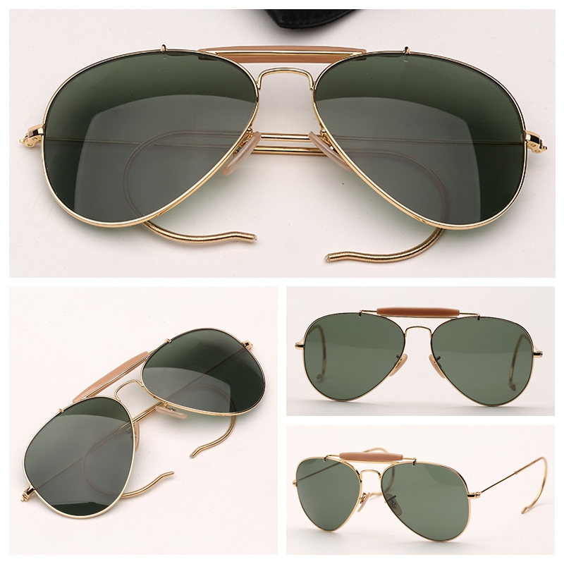 

Mens outdoos Sunglasses Fashion women Pilot Sun Glasses Driving man woman lenses with leather case and retail package