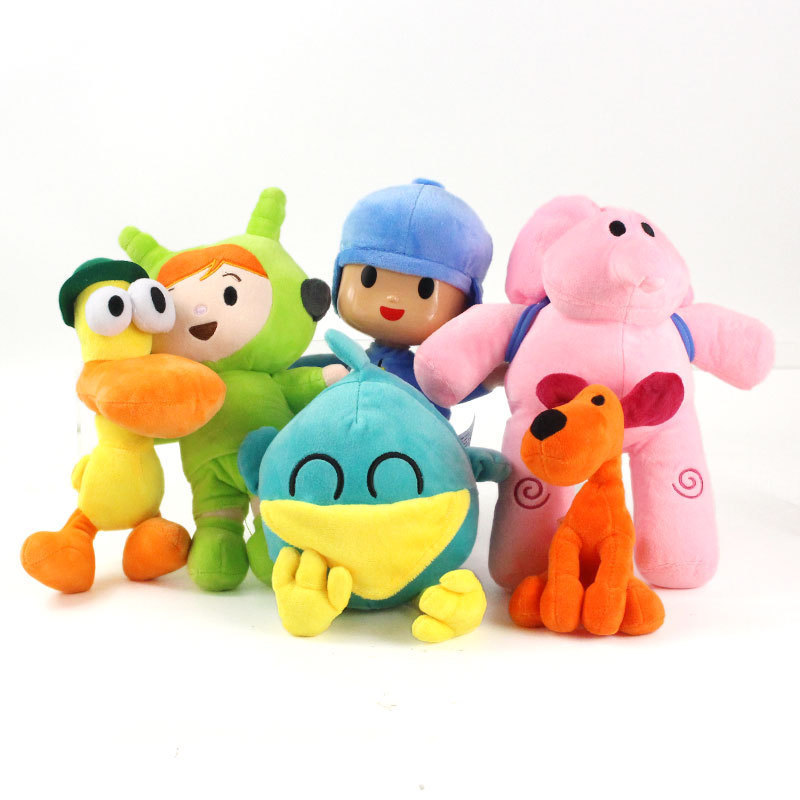 Toy little p you pocoyo plush Barto duck dog Lula Ellie elephant doll-image-691475048