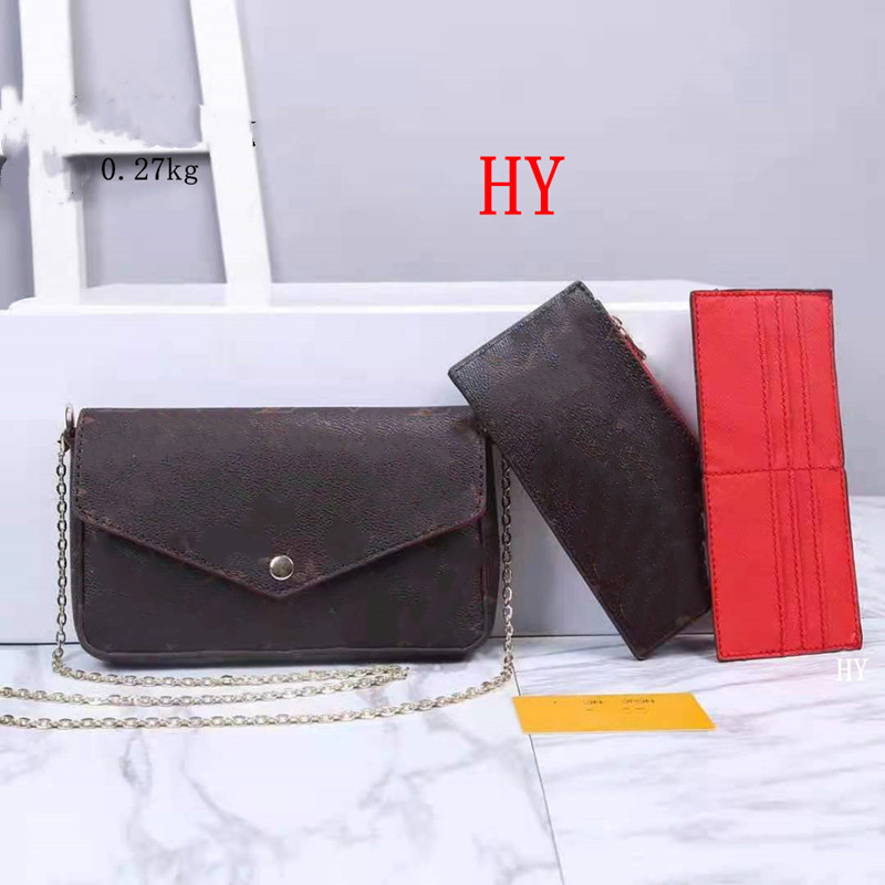 

YQ Classic designer handbag Women Pochette Felicie Bag Pu Leather Handbags Shoulder handbag Clutch Tote Messenger Shopping Purse, Extra shipping